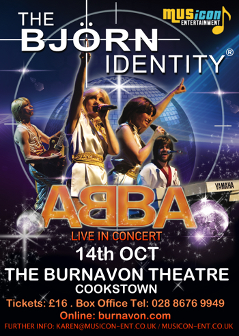 Abba Tribute show The Bjorn Identity gigs, show, concert dates