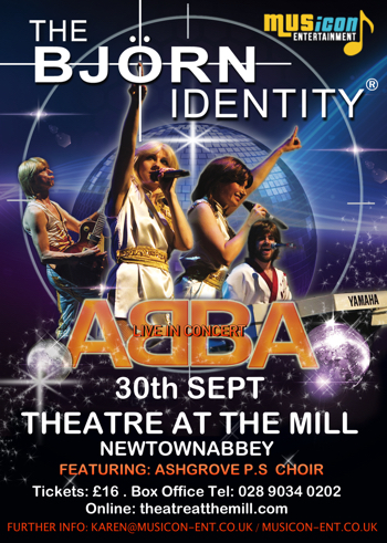 Abba Tribute gigs, dates, shows Theatre at the Mill
