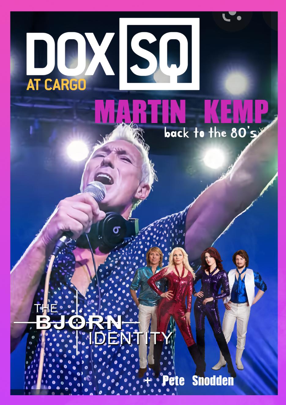 ABBA tribute The Bjorn Identity supports Martin Kemp